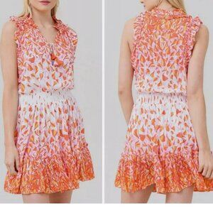 Poupette St Barth Triny Mini Dress in Pink Petale